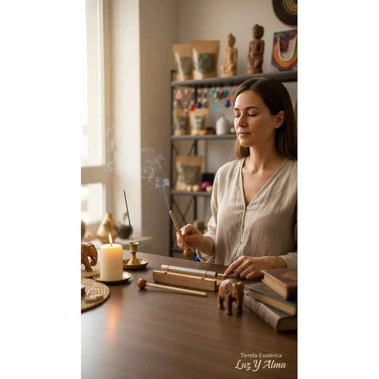 Diapason De Meditación De Madera Y Metal 15 Cm Cuenco