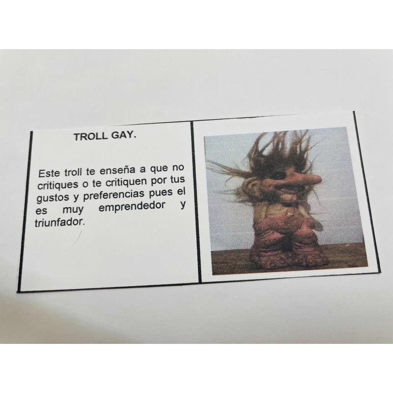 Troll Gay + Comedero 10 Cm Figura De Resina Nacional Morado by HEREJE
