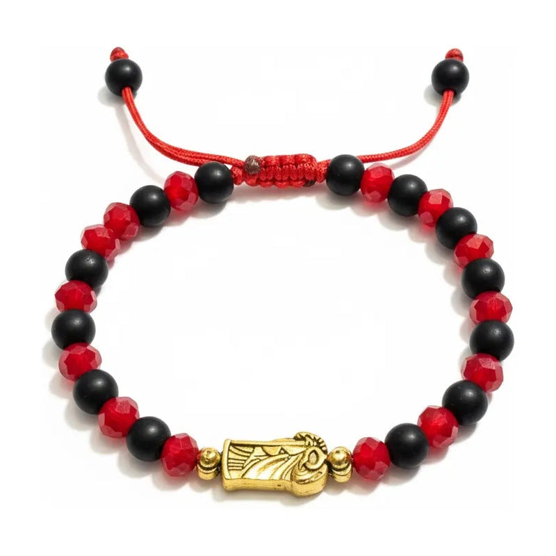 Pulsera Virgen De Guadalupe O San Judas Hilo Rojo Ajustable San Judas 7 Cm by HEREJE