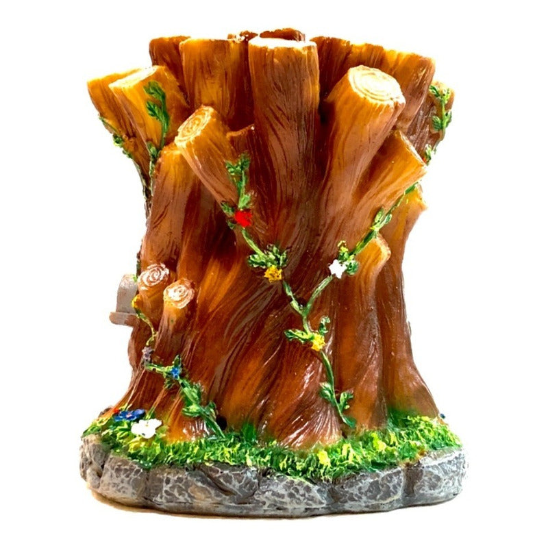Casa Troncos Seres Elementales Resina Nacional 12 Cm by ARTICULOS ESOTERICOS LETY