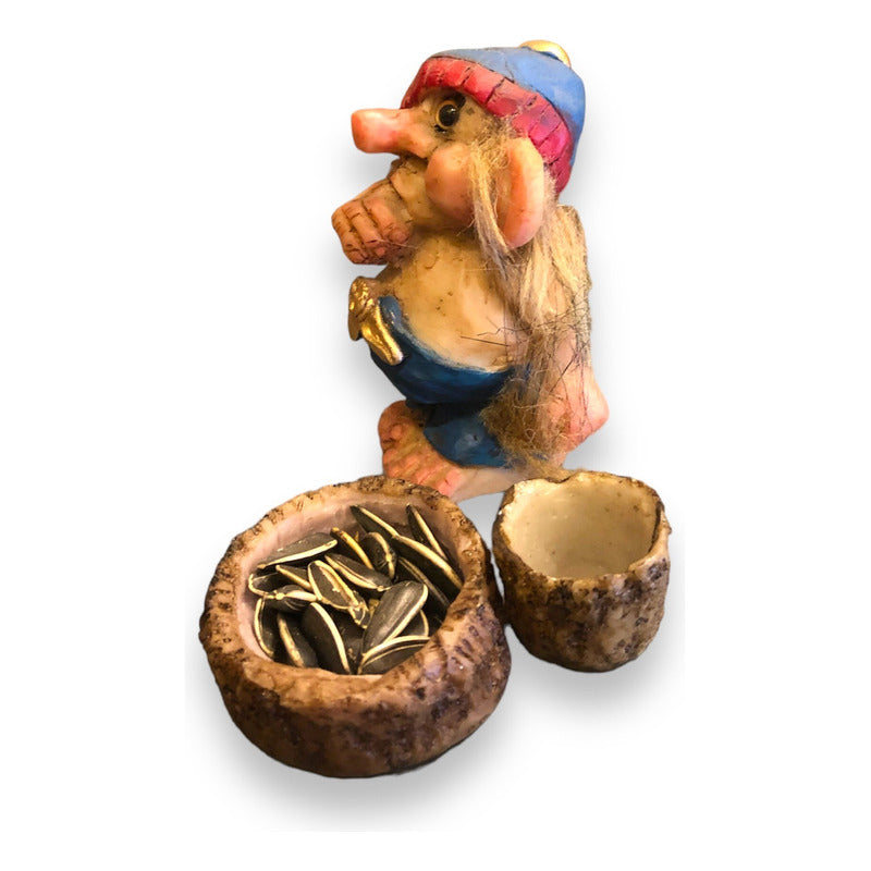Troll Bebe Fortuna 10 Cm Figura En Resina Nacional Azul Rojo by HEREJE