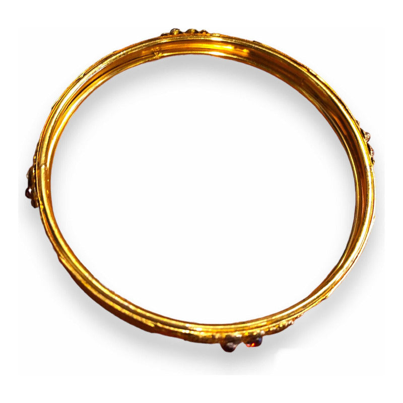 Pulsera Indu Chapa De Oro Dorado 12.7 Cm by HEREJE
