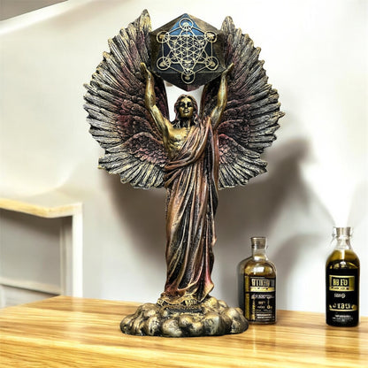 Metatron Arcangel Resina Nacional Pintado A Mano 32 Cm by HEREJE