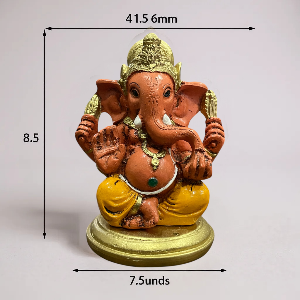 Ganesh 8.5 Cm Resina Nacional Pintado A Mano by ARTICULOS ESOTERICOS LETY