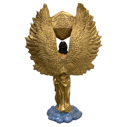 Metatron Arcangel Resina Nacional Pintado A Mano 32 Cm by HEREJE