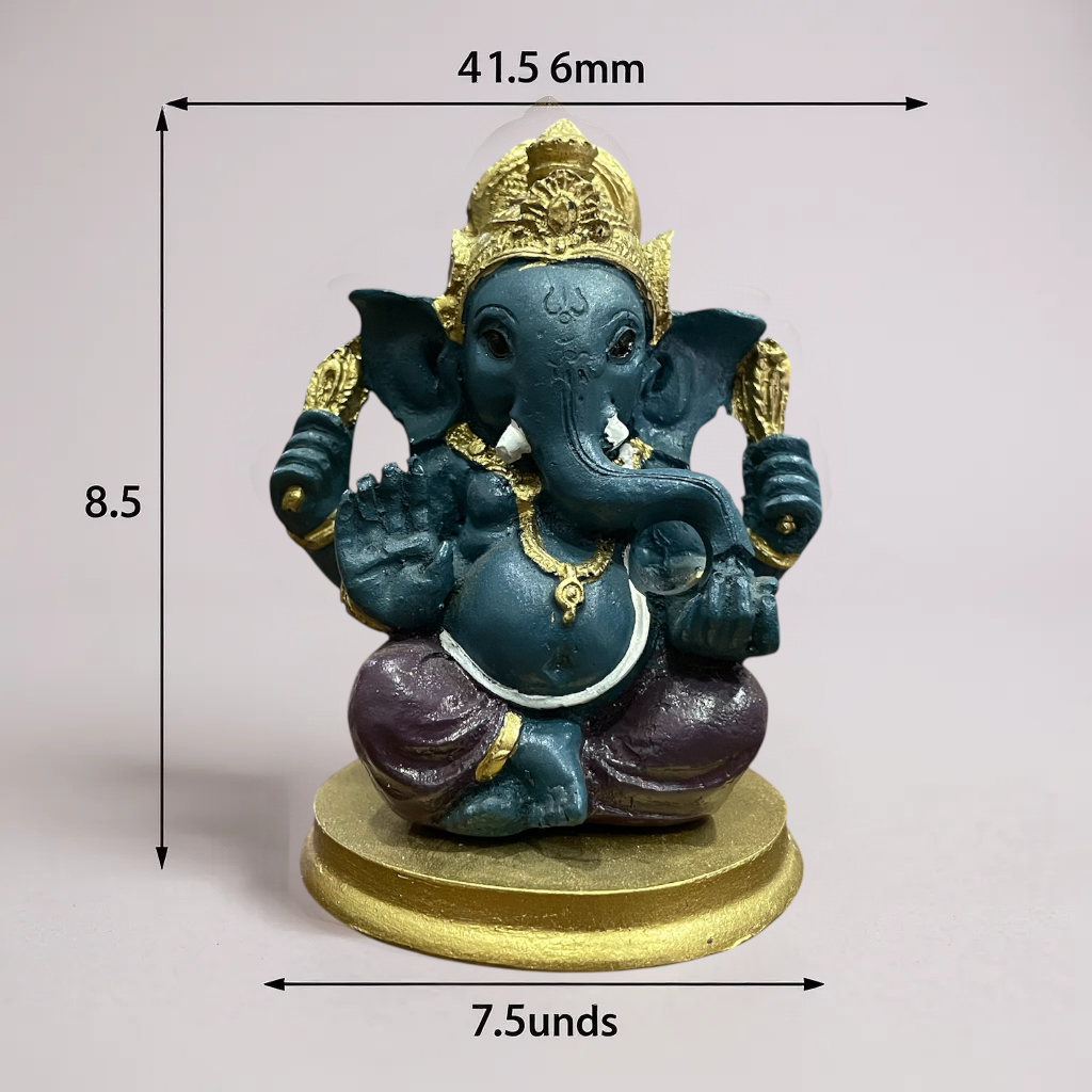Ganesh 8.5 Cm Resina Nacional Pintado A Mano by ARTICULOS ESOTERICOS LETY