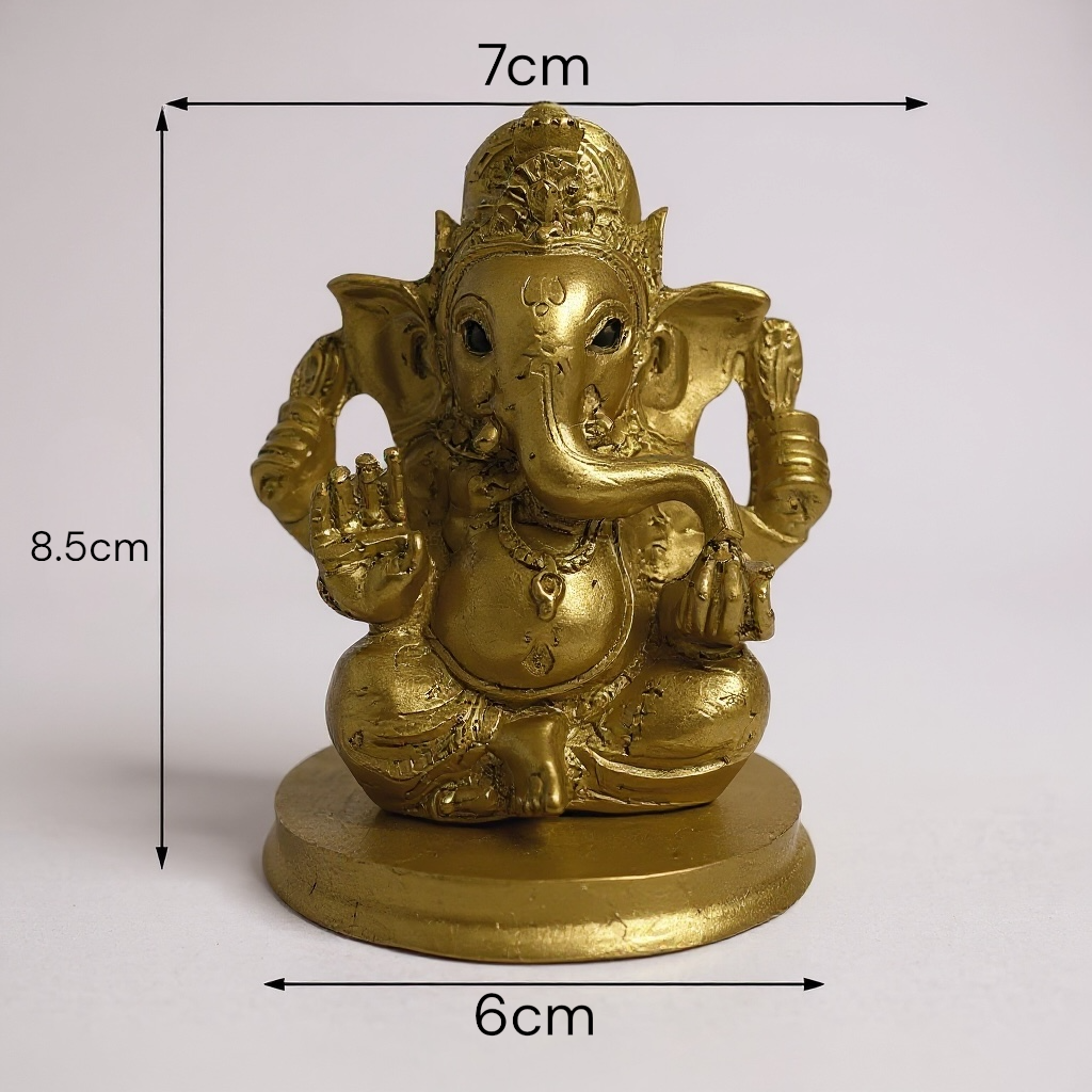 Ganesh 8.5 Cm Resina Nacional Pintado A Mano by ARTICULOS ESOTERICOS LETY