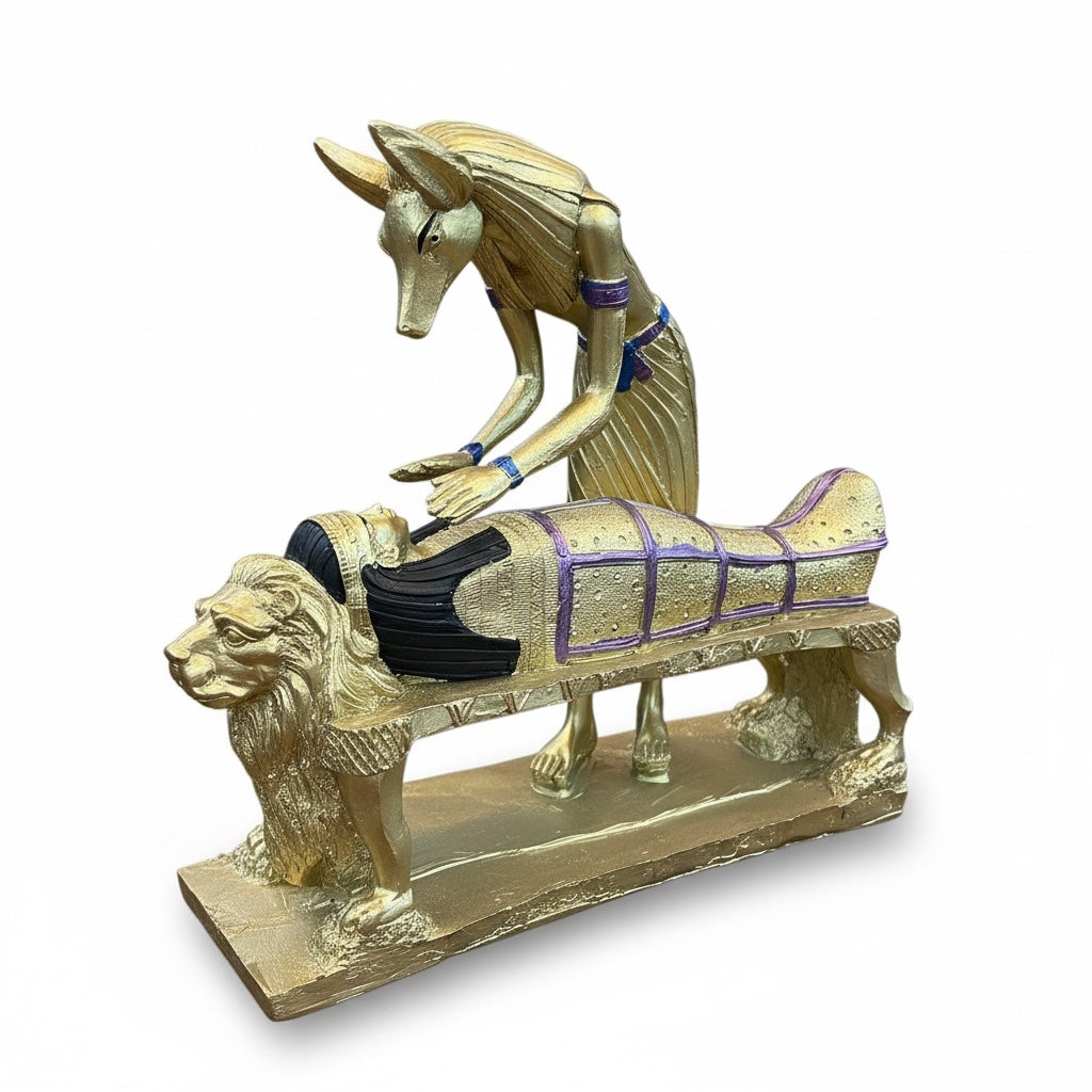 Estatua Anubis Resina 10076 Lety Original. by HEREJE