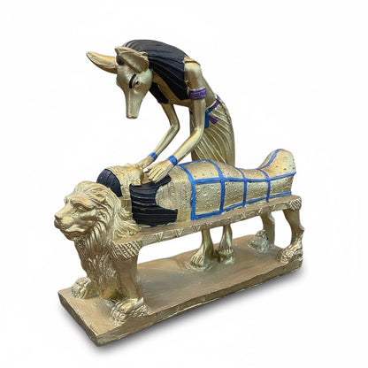 Estatua Anubis Resina 10076 Lety Original. by HEREJE