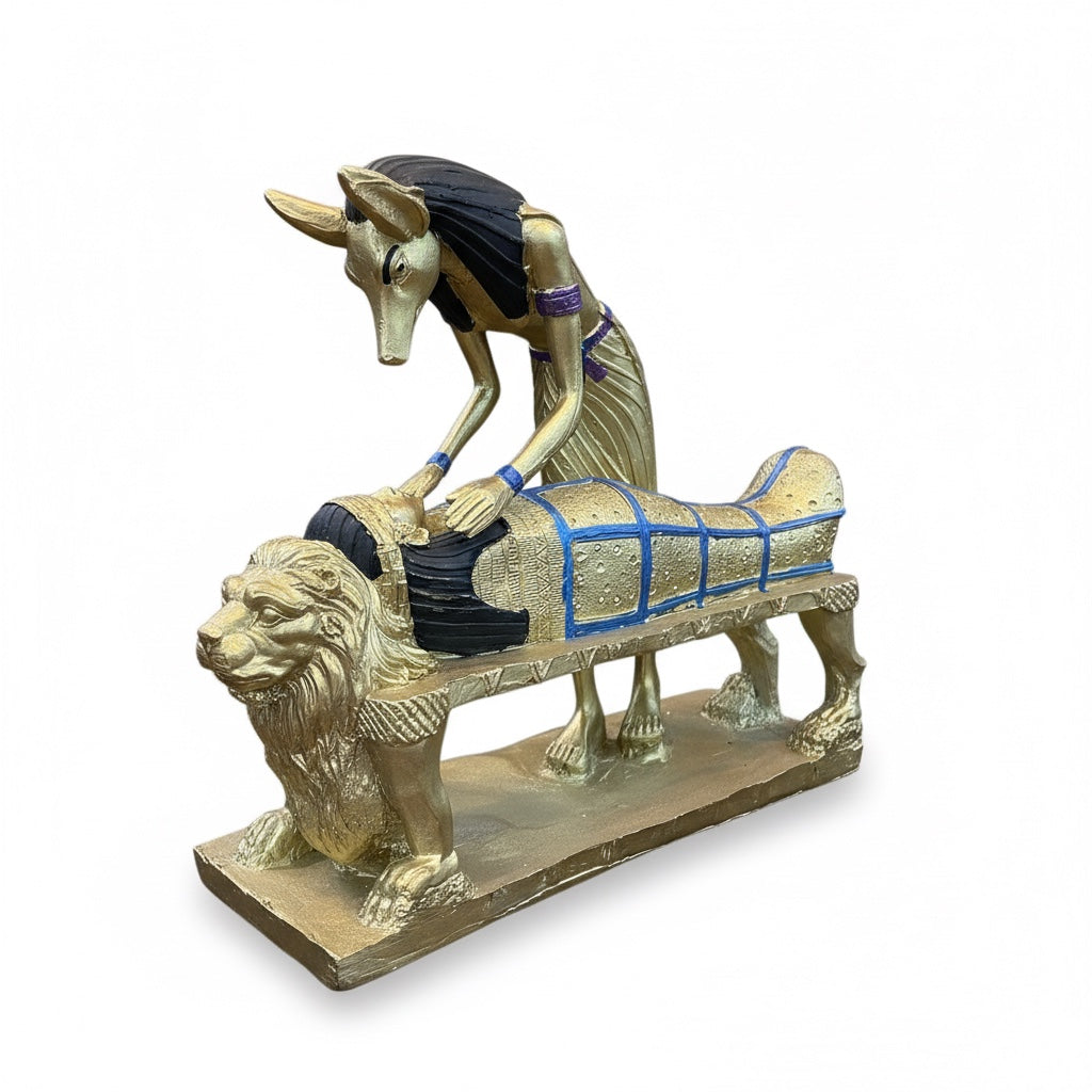 Estatua Anubis Resina 10076 Lety Original. by HEREJE