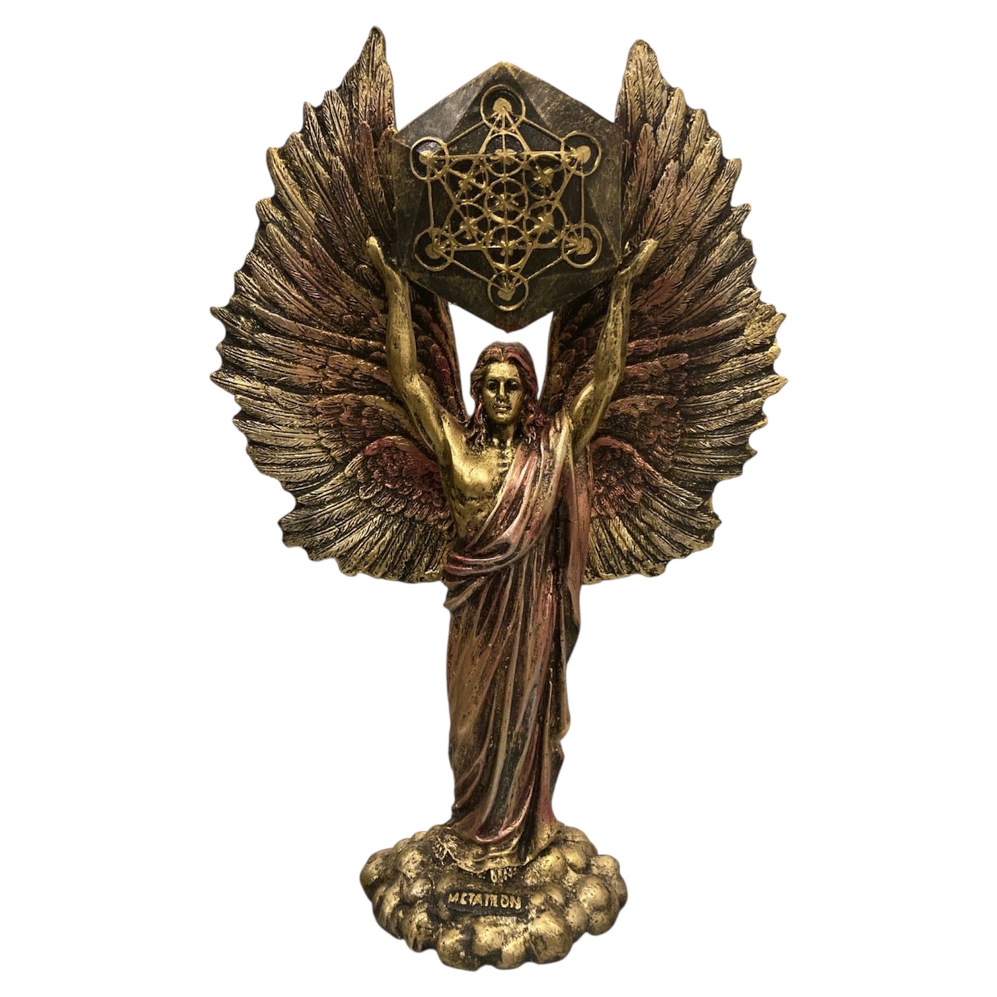 Metatron Arcangel Resina Nacional Pintado A Mano 32 Cm by HEREJE