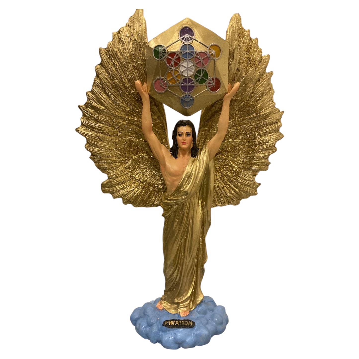 Metatron Arcangel Resina Nacional Pintado A Mano 32 Cm by HEREJE