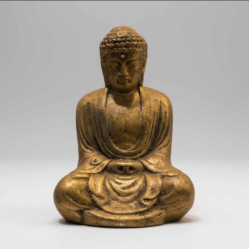 Buda Sentado 11cm Azul Figura De Resina by ARTICULOS ESOTERICOS LETY
