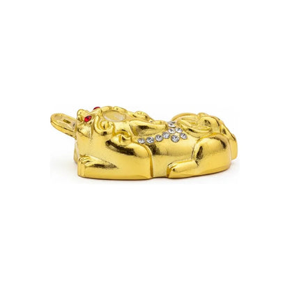 Piyao Pixiu Miniatura Feng Shui Amuleto Suerte 1cm Dorado by HEREJE