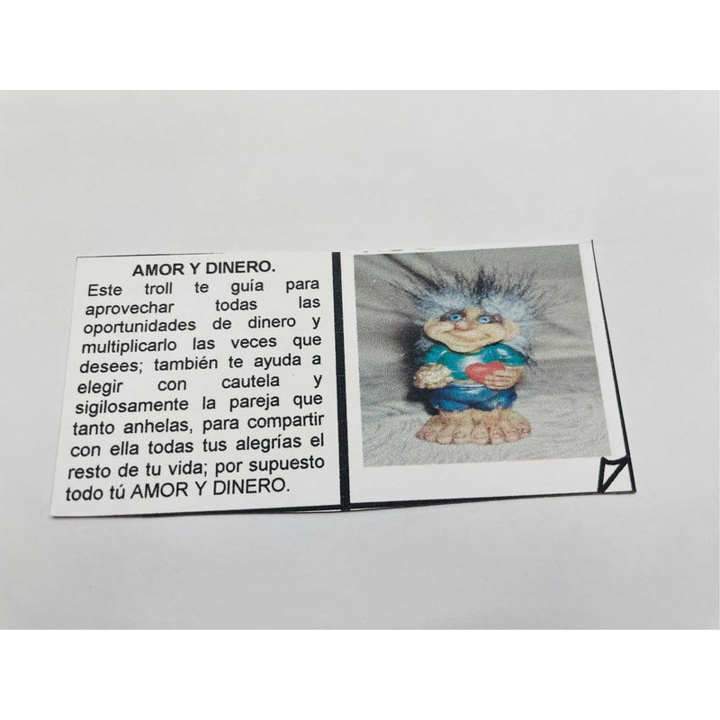 Troll Dinero Y Amor + Comedero 9 Cm Alto En Resina Nacional by HEREJE