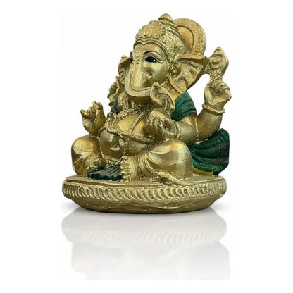 Ganesh Figura De Resina De 8 Cm De Atura Dorado by HEREJE