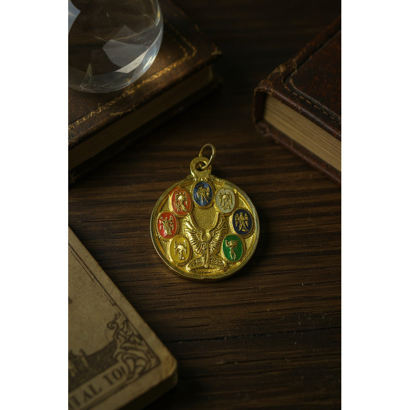 Sello Seite Arcangeles Metatron Dije Metal Encapsulado 30mm by HEREJE
