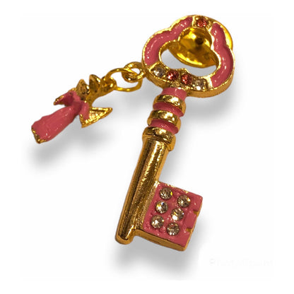 Arcangel Chamuel Prendedor 1.5x1.5x4.2 Rosa by HEREJE