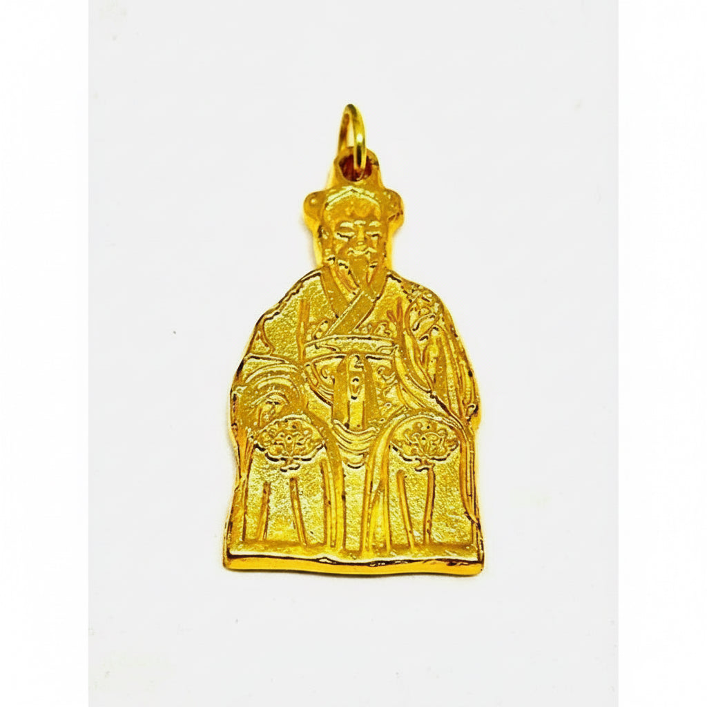 Gran Duque General Yan Xin Feng Shui Amuleto Baño Oro 3.5cm by HEREJE