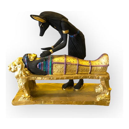 Estatua Anubis Resina 10076 Lety Original. by HEREJE