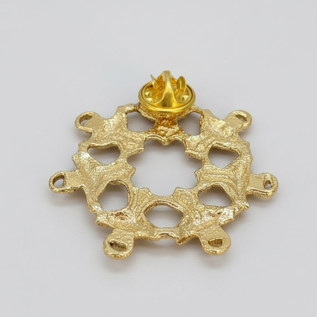 Círculo De Ángeles Baño De Oro Con Cristalprendedor by HEREJE