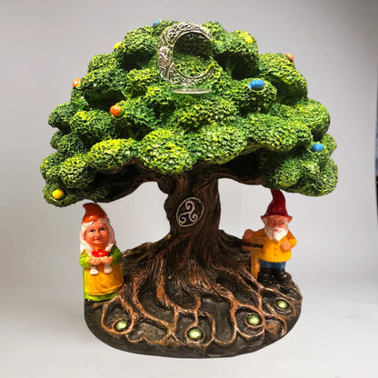Cascada De Humo Arbol De Resina De 18 Cm De Altura Verde by HEREJE