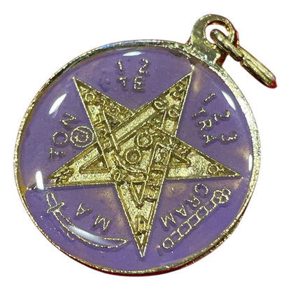 Pentagrama Ritualizado Mediano 7 Metales Tetragramaton 25mm by ARTICULOS ESOTERICOS LETY