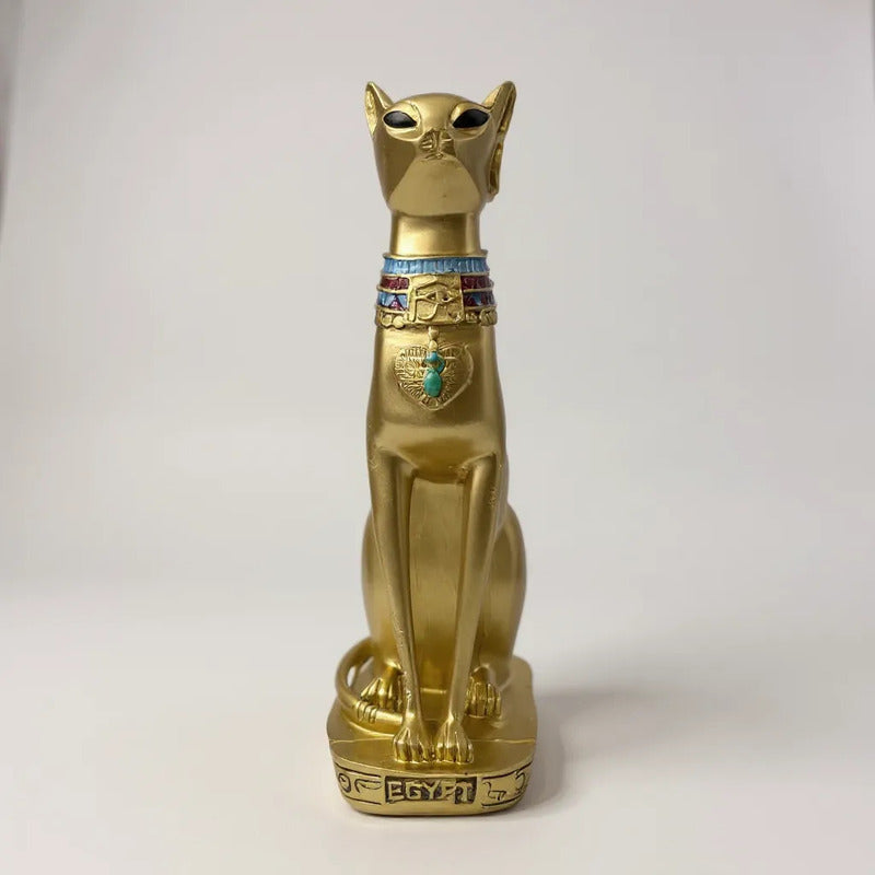 Bastet Egipcio Escultura De Resina 34x17x11 Cm by HEREJE
