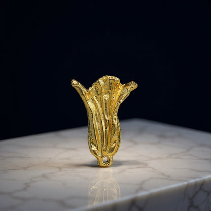 Lechuga Dorada Amuleto De Metal De 4 Cm Para El Feng Shui Dorado by HEREJE