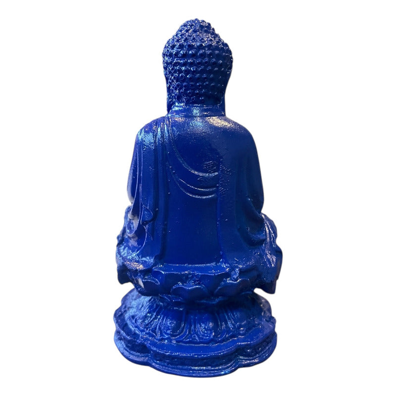 Buda Azul 10cm Figura De Resina. Azul by HEREJE
