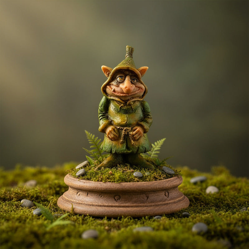 Duende Martillo Figura De Resina Verde by HEREJE