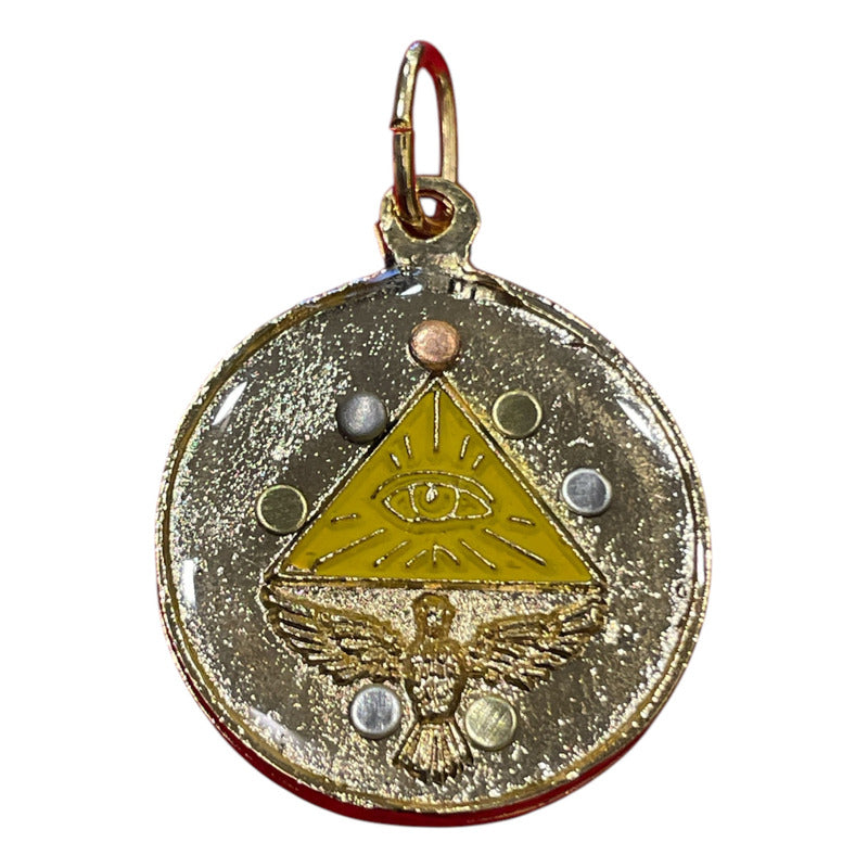 Pentagrama Ritualizado Mediano 7 Metales Tetragramaton 25mm by ARTICULOS ESOTERICOS LETY