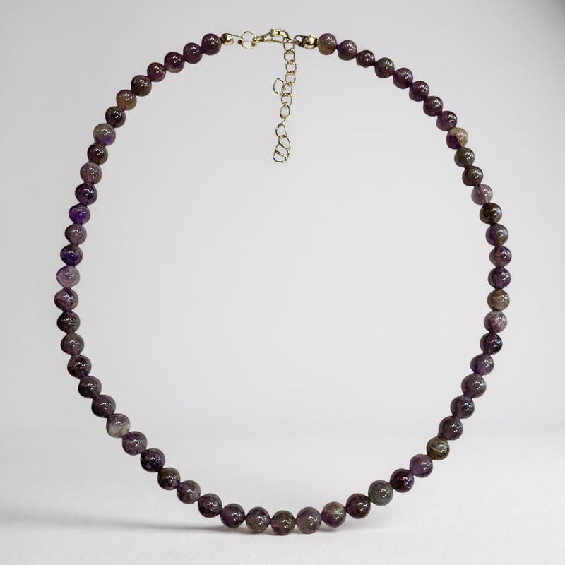 Amatista Collar De Piedra Natural Amatista by HEREJE