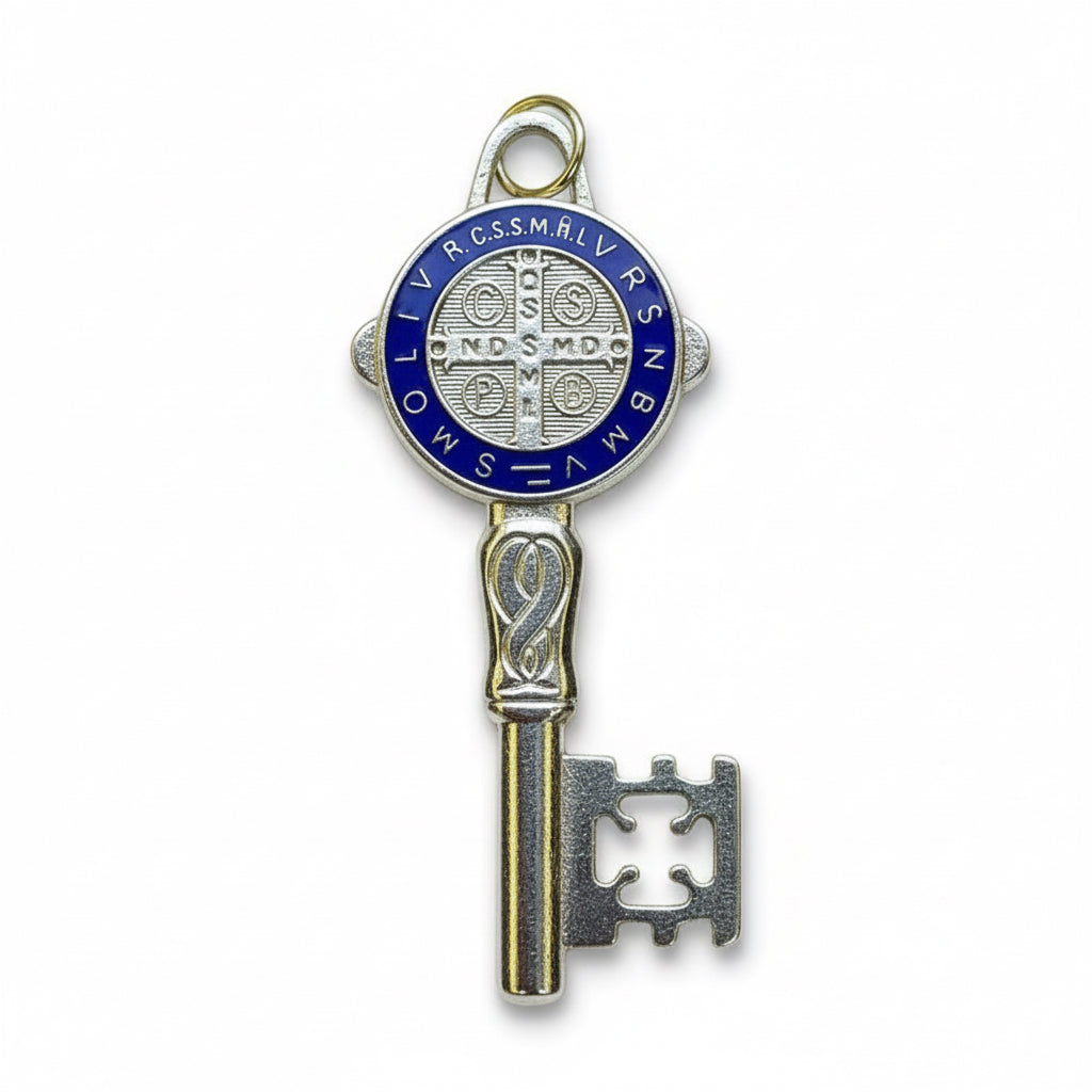 Llave De San Benito Dije Baño De Oro Encapsulado 5cm Varios by HEREJE