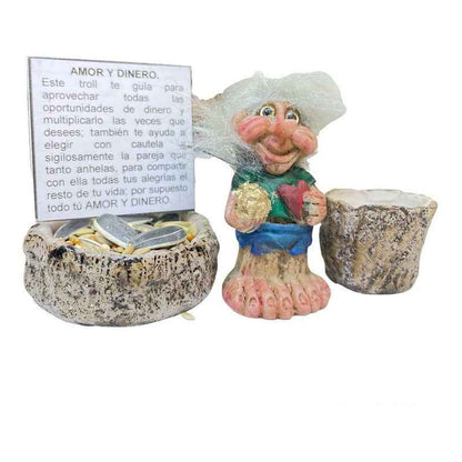 Troll Mini + Comedero + Semillas + Tarjeta Varios Modelos