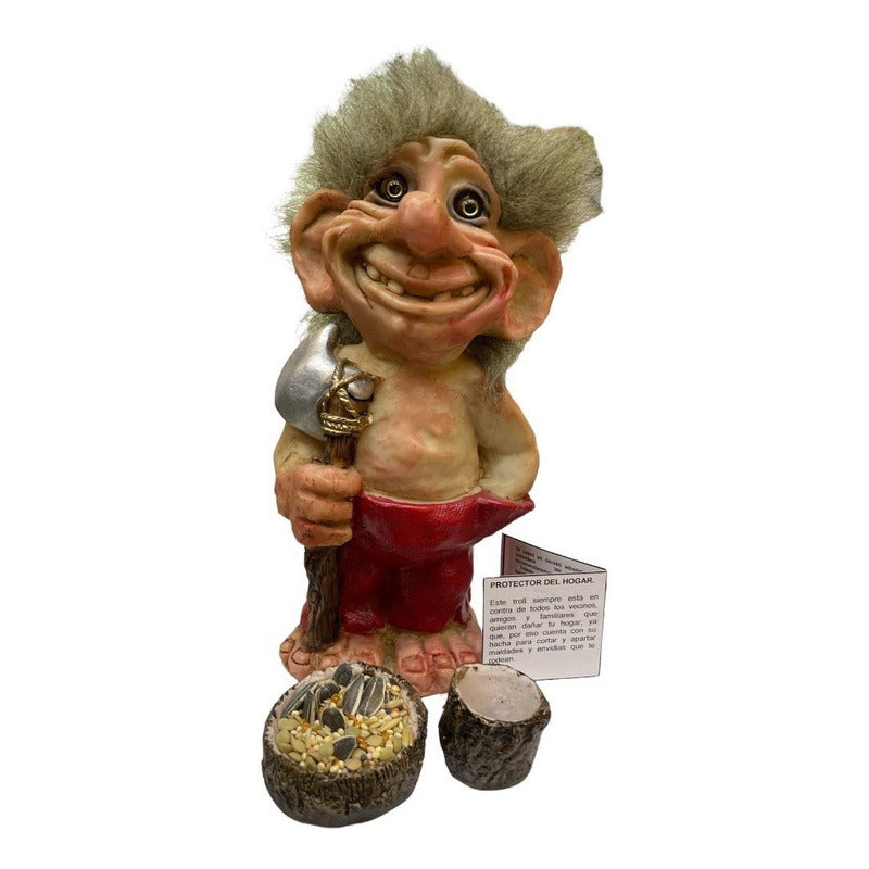 Troll Mediano + Comedero + Bebedero +semillas Varios Modelos by ARTICULOS ESOTERICOS LETY