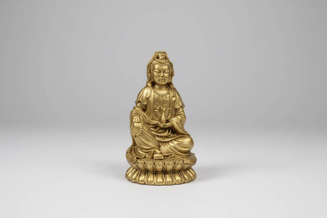 kwan Yin Diosa Del Amor Y Las Bendiciones Figura Resina by HEREJE