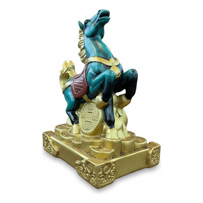 Caballo Año Chino Escultura De Resina 9x6x5cm by HEREJE