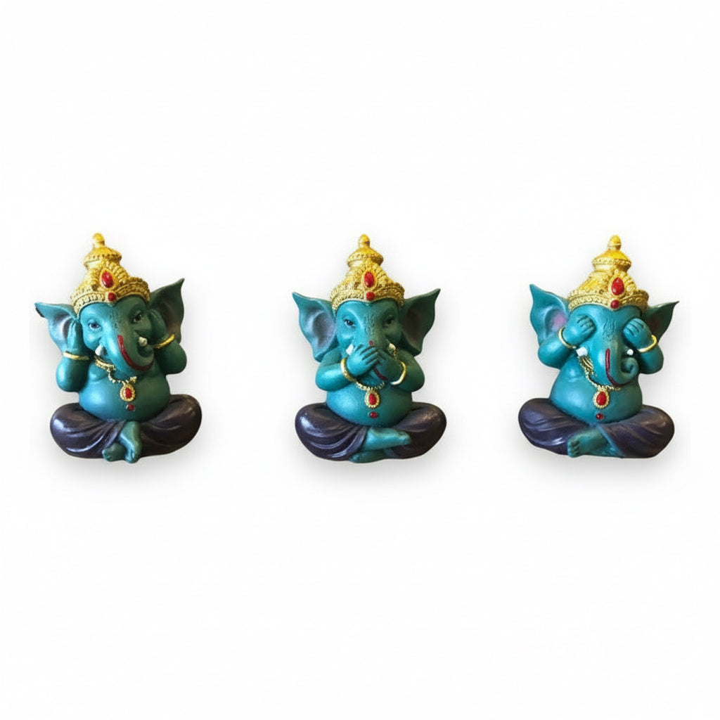 Juego De 3 Ganesh 10cm by HEREJE