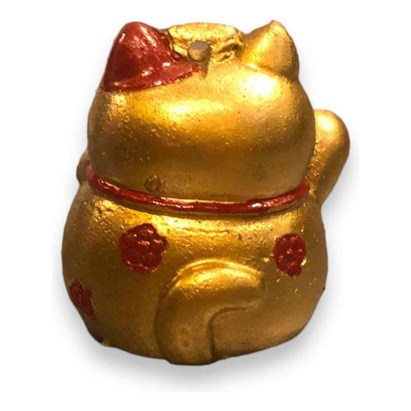 Gatito Dorado Chino 4cm Dorado by HEREJE