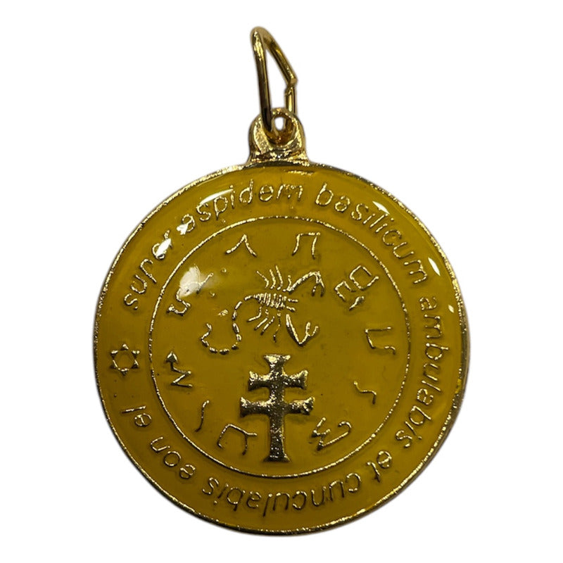 Exterminador Talisman Amulento Encapsulado Y Baño De Oro 3cm by ARTICULOS ESOTERICOS LETY