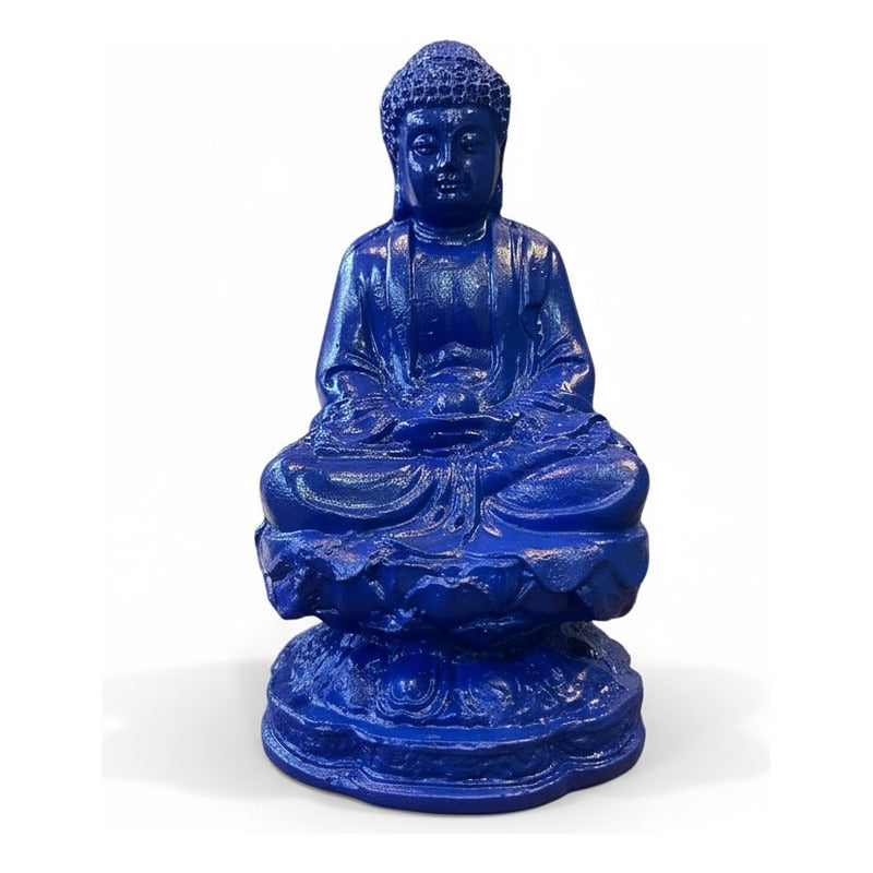 Buda Azul 10cm Figura De Resina. Azul by HEREJE