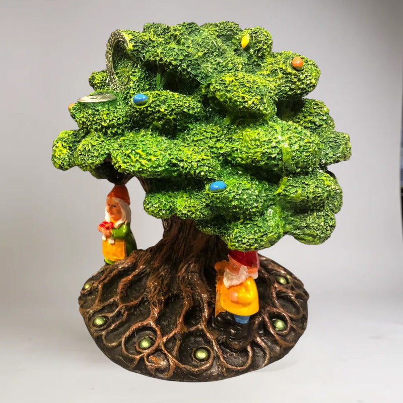 Cascada De Humo Arbol De Resina De 18 Cm De Altura Verde by HEREJE