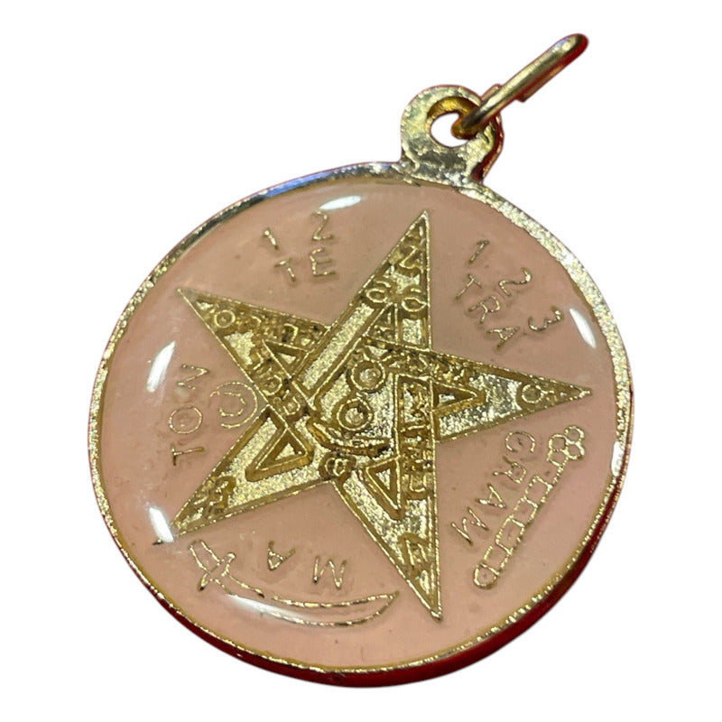 Pentagrama Ritualizado Mediano 7 Metales Tetragramaton 25mm by ARTICULOS ESOTERICOS LETY