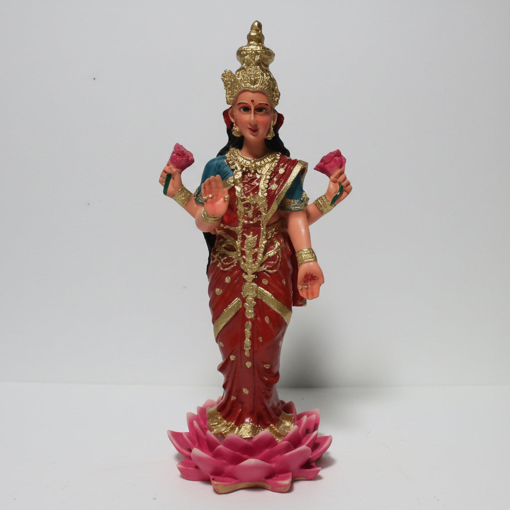 Lakshmi Diosa Fortuna Resina Artesanal Ritualizado. by HEREJE