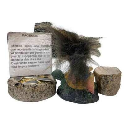 Troll Mini + Comedero + Semillas + Tarjeta Varios Modelos Pasiencia Tortuga 6.5cm