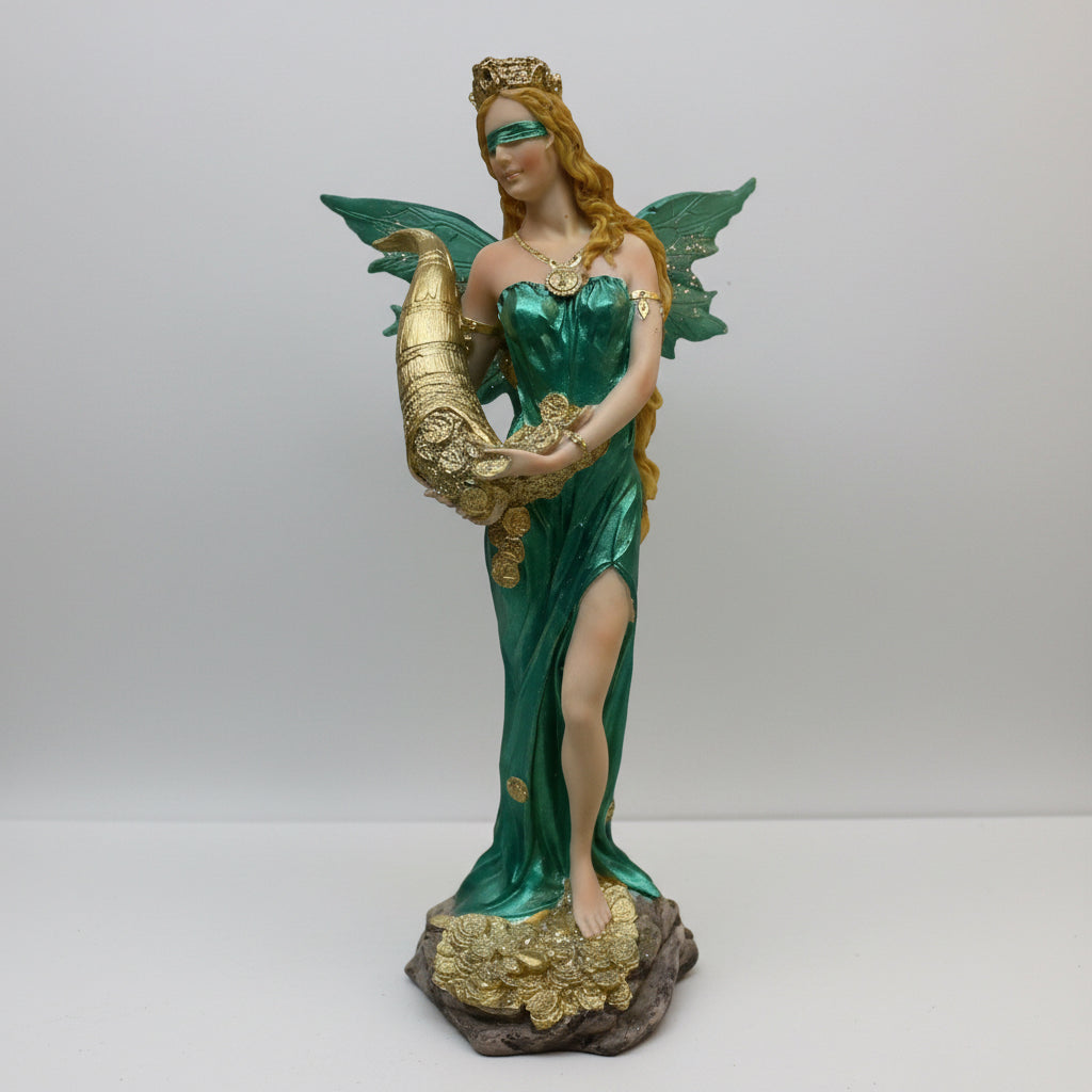 Estatua Abundia Con Alas 28 Cm Resina. by ARTICULOS ESOTERICOS LETY