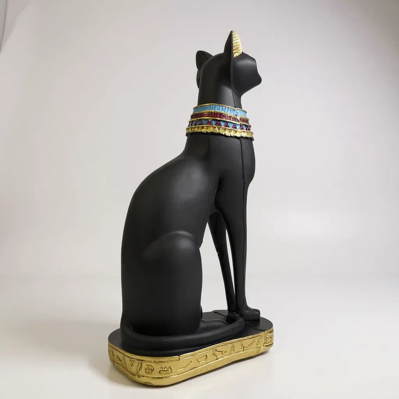 Bastet Egipcio Escultura De Resina 34x17x11 Cm by HEREJE
