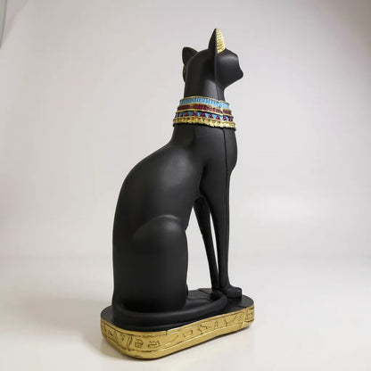 Bastet Egipcio Escultura De Resina 34x17x11 Cm by HEREJE