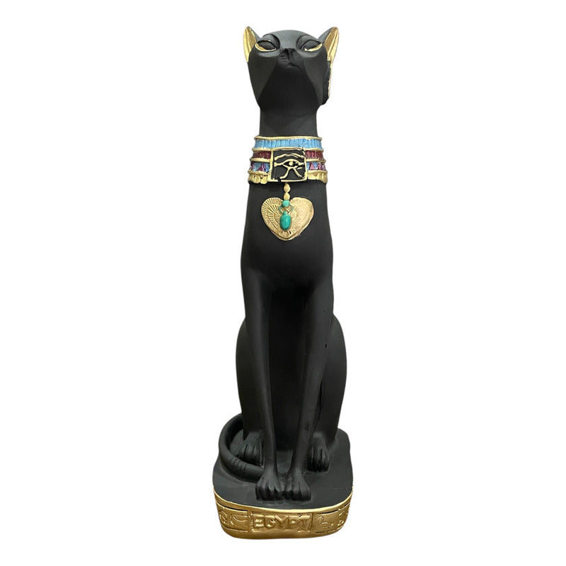 Bastet Egipcio Escultura De Resina 34x17x11 Cm by HEREJE